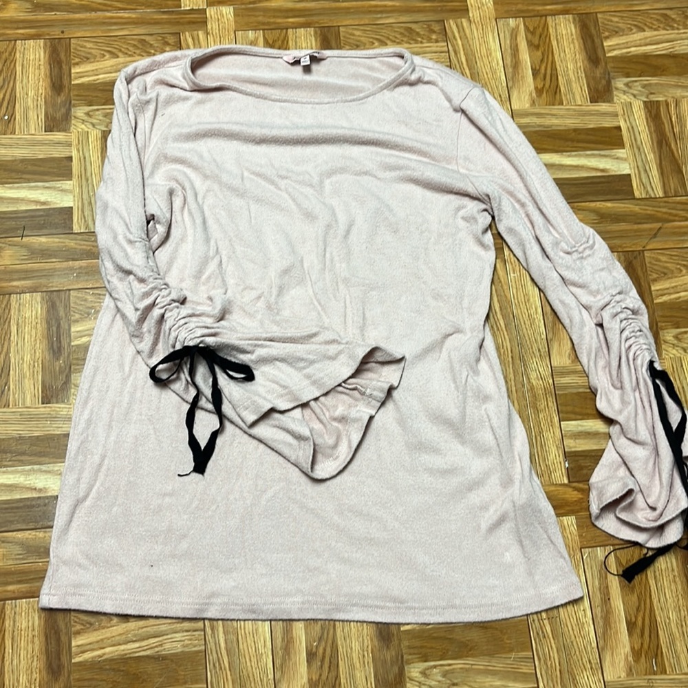 Juicy Couture pale pink bell sleeve sweater